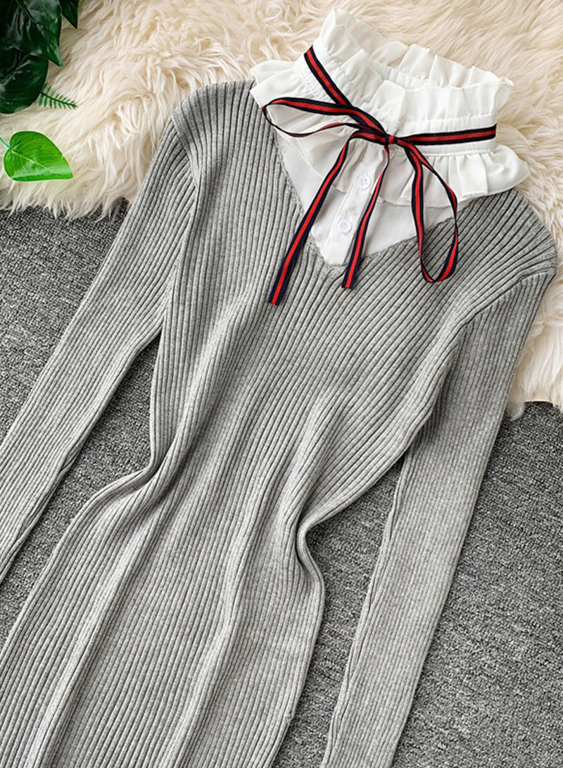 Sweater cute long-sleeved sweater  214