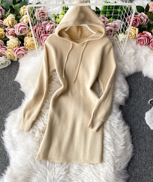 Hoodie apricot Pulloverkleid 200