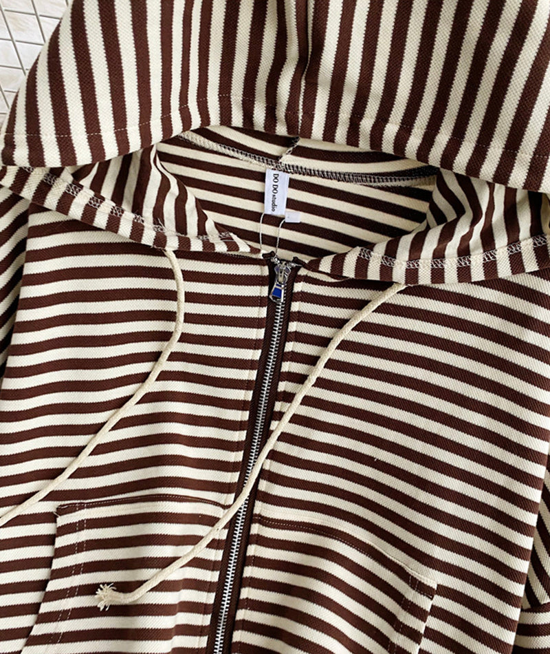 Simple striped hoodie  238