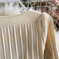 Einfaches Strickkleid mit V-Ausschnitt, Pulloverkleid 185