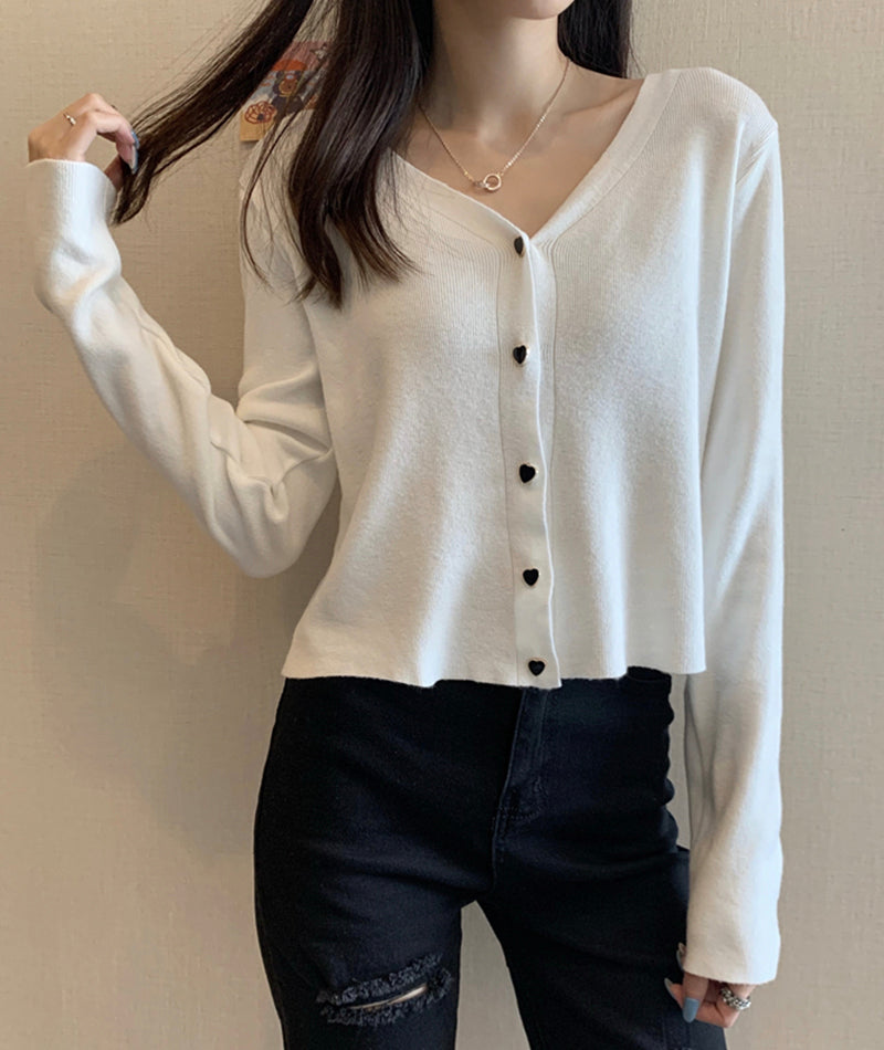 Thin v-neck sweater knitted cardigan sweater  149