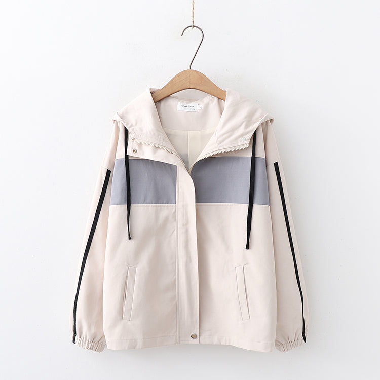 Simple long-sleeved hoodie  290