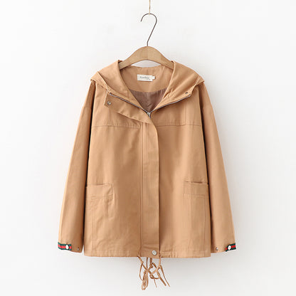 Simple hoodie long sleeve jacket  280