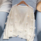 Cute flowers sweater long sleeve sweater sweater coat spring and autumn clothing  135