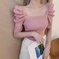 Cute round neck knitted top  307