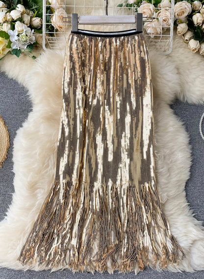 Robe portefeuille à paillettes brillantes 3490