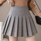 Cute A line plaid short skirt  3481