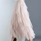 A line irregular tulle skirt girl fashion skirt  3504
