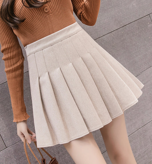 Jolie jupe plissée trapèze 3482