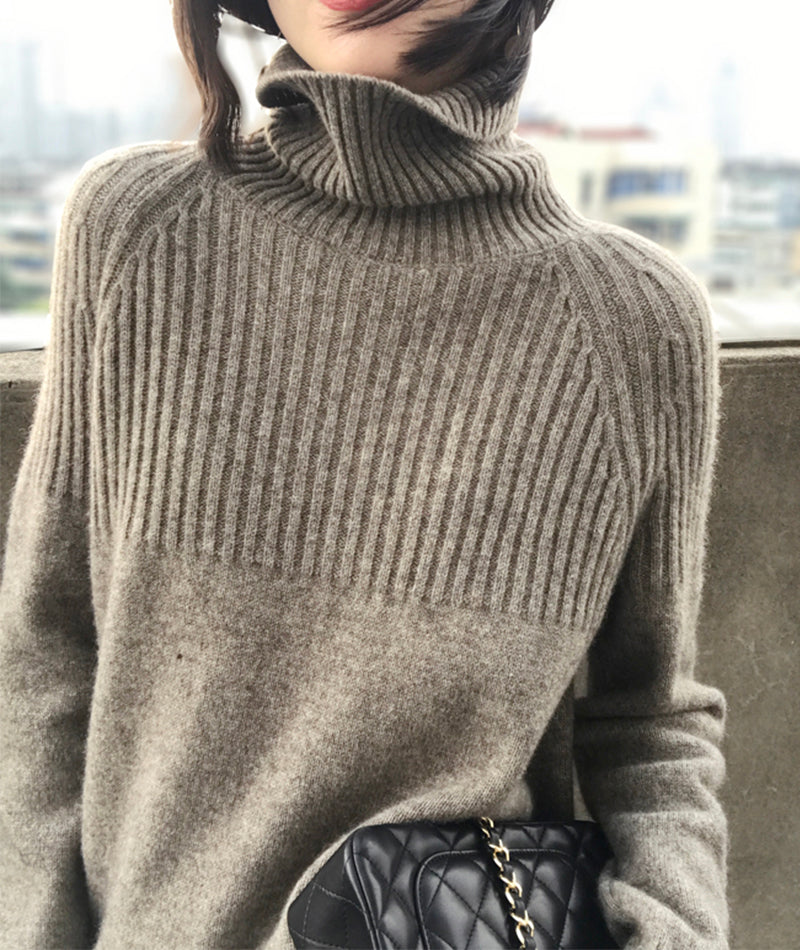 Sweater fashion turtleneck sweater  107