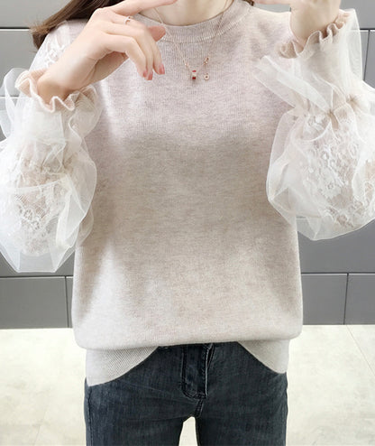 Cute stitching sweater  092