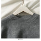 Lockerer und dünner Retro-Pullover mit mittlerem und langem Schlitz für Frauen 2081