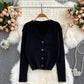 New loose and lazy V-Neck Sweater Coat for women  1621