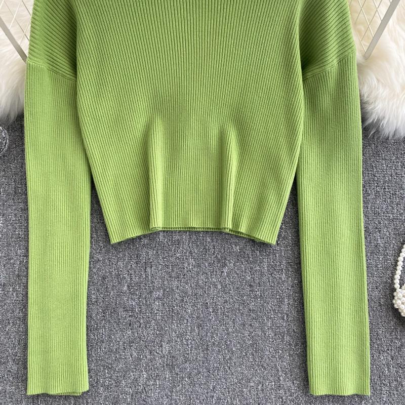 Pullover knit top sweater  1613