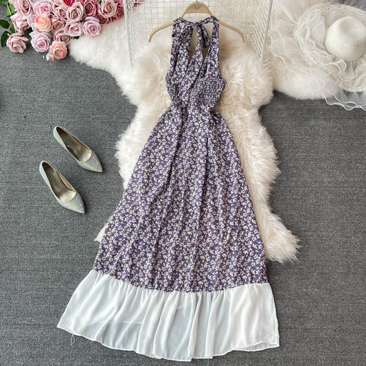 Sanfter Wind, erste Liebe, Rüschenrand, Taille geschlossen, großer Rock 3056