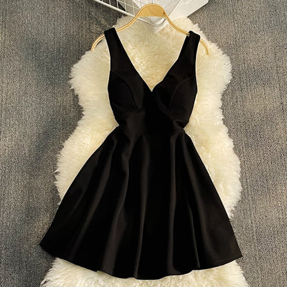 Jupe sexy taille haute à bretelles coréenne 3314