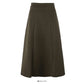 Retro temperament versatile solid color skirt women  2545
