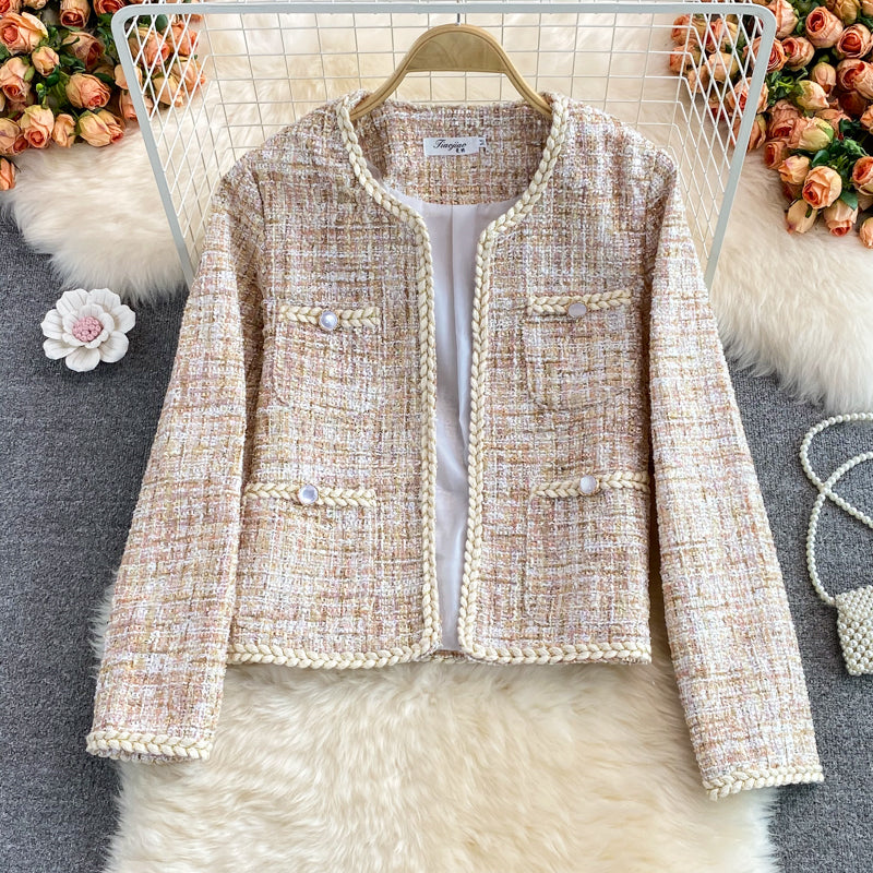 Xiaoxiangfeng celebrity tweed coat autumn and winter  1672
