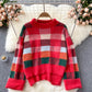 Hong Kong style sweater retro Japanese lazy Pullover  1622