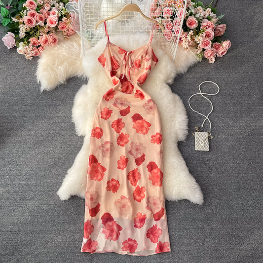 French first love Chiffon Dress  2976