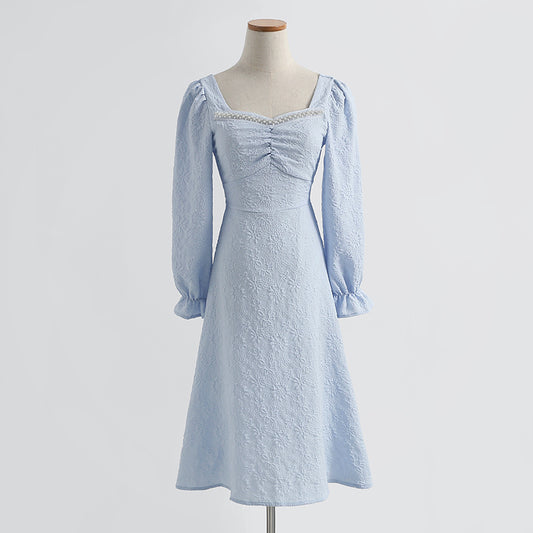Robe blanche française au tempérament doux premier amour 2156