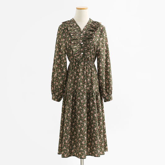 Jupe en mousseline de soie à manches longues pour enfants, petite jupe champignon au tempérament frais 2276