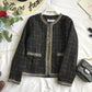 Small fragrant clothes, suit coat, versatile tweed, thin  1643
