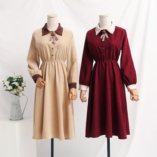 College red long sleeved dress  2394