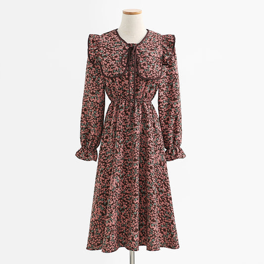 Jupe slim Jupe fleurie française longueur jupe 2443