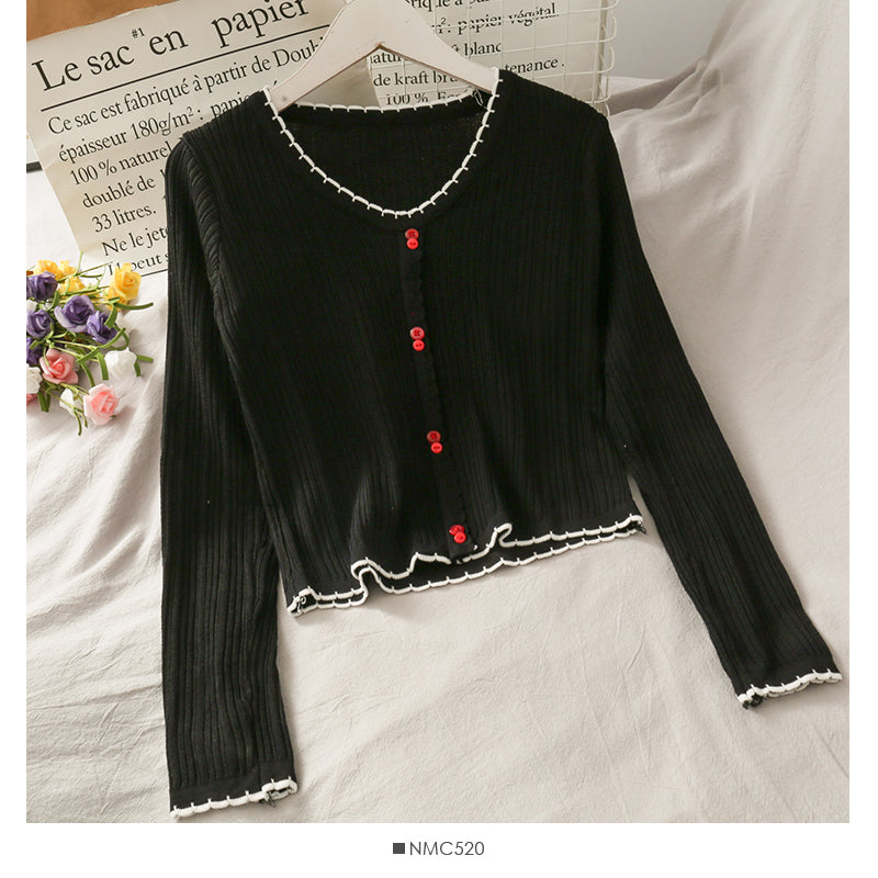 Slim vertical stripe sweater  1704