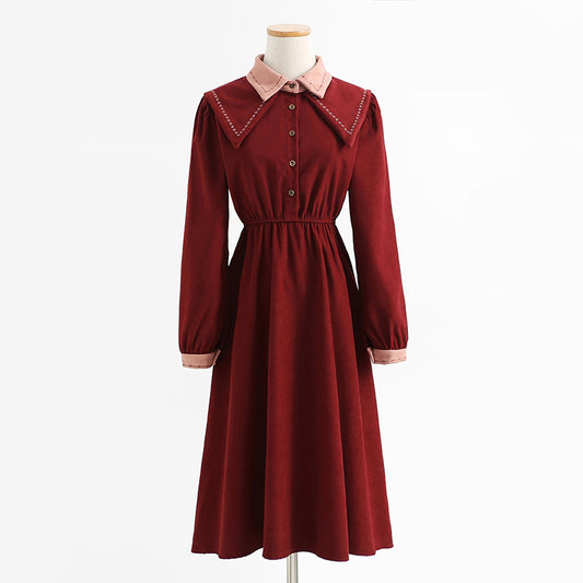 Jupe en velours côtelé haut de gamme de petit parfum de style nouveau 2272