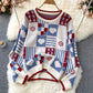Cute knitted long sleeve sweater 1474