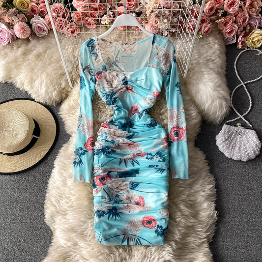 Jupe portefeuille plissée moulante à bas ajusté 3030