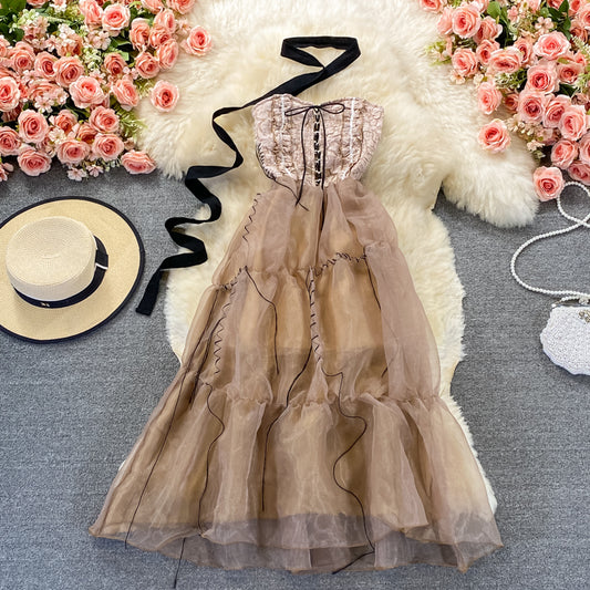 High end light luxury strapless dress  2775