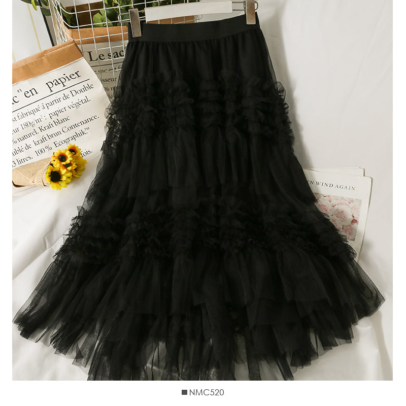 Foreign style versatile high waist skirt  2512