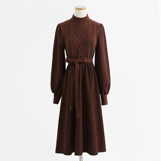 New slim Knit Skirt stitched Vintage bottomed skirt  2253