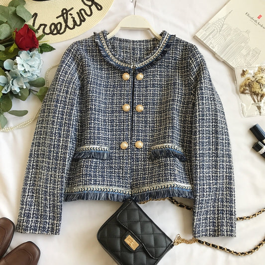 Automne et hiver nouveaux petits vêtements parfumés pour femmes tissés à glands 1648