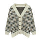 New style, blue sky and white cloud sweater, student loose cardigan  1423