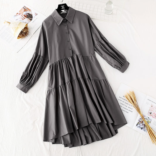 The new skirt is light and mature, foreign style, loose and slim  2300