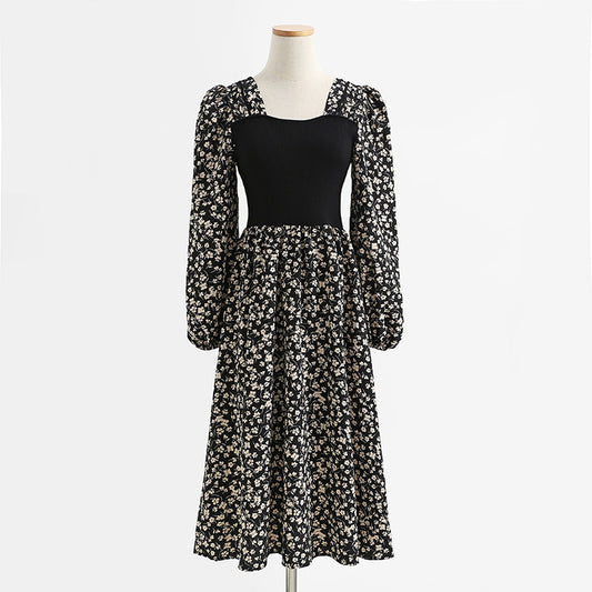 New stitched bottomed skirt lace up thin medium length skirt  2162