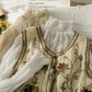 Vielseitiges, plissiertes Chiffon-Hemd, Perspektivenbodenhemd 1703