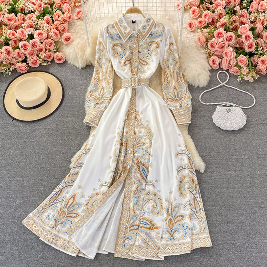 High end light luxury single breasted skirt  3114