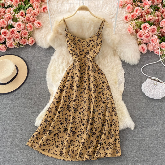 Sanfte Winddame Blumen-Strapsrock 3010