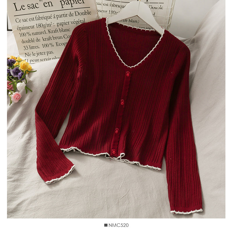 Slim vertical stripe sweater  1704