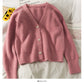 Han Fan loose and thin three button single breasted cardigan sweater  1784
