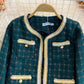 High-End-Light-Luxury-Duft-Promi-Tweed-Mantel für Damen 1660