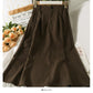 A-line skirt with high waist and thin drape  2500