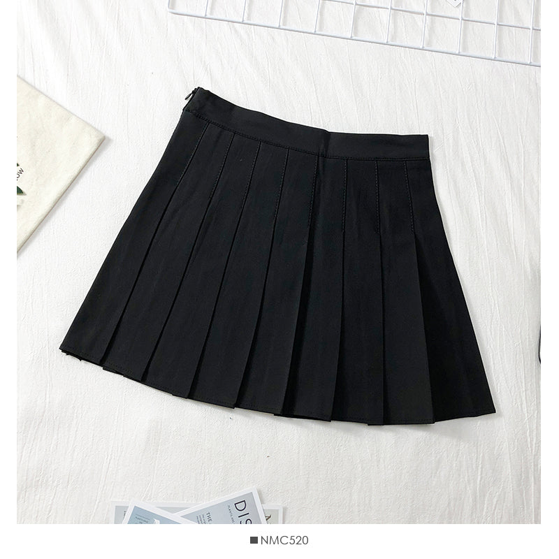 High waist slim Harajuku casual short skirt female  2522