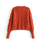 The new fashion style of spring v-neck short board cardigan sweater  1348