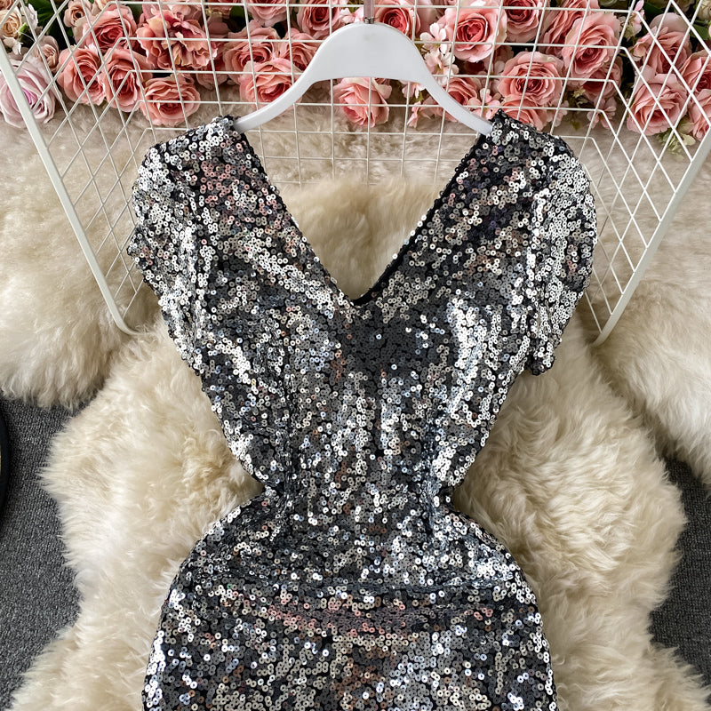 Waist closing slim temperament bottomed Hip Wrap Skirt  3415